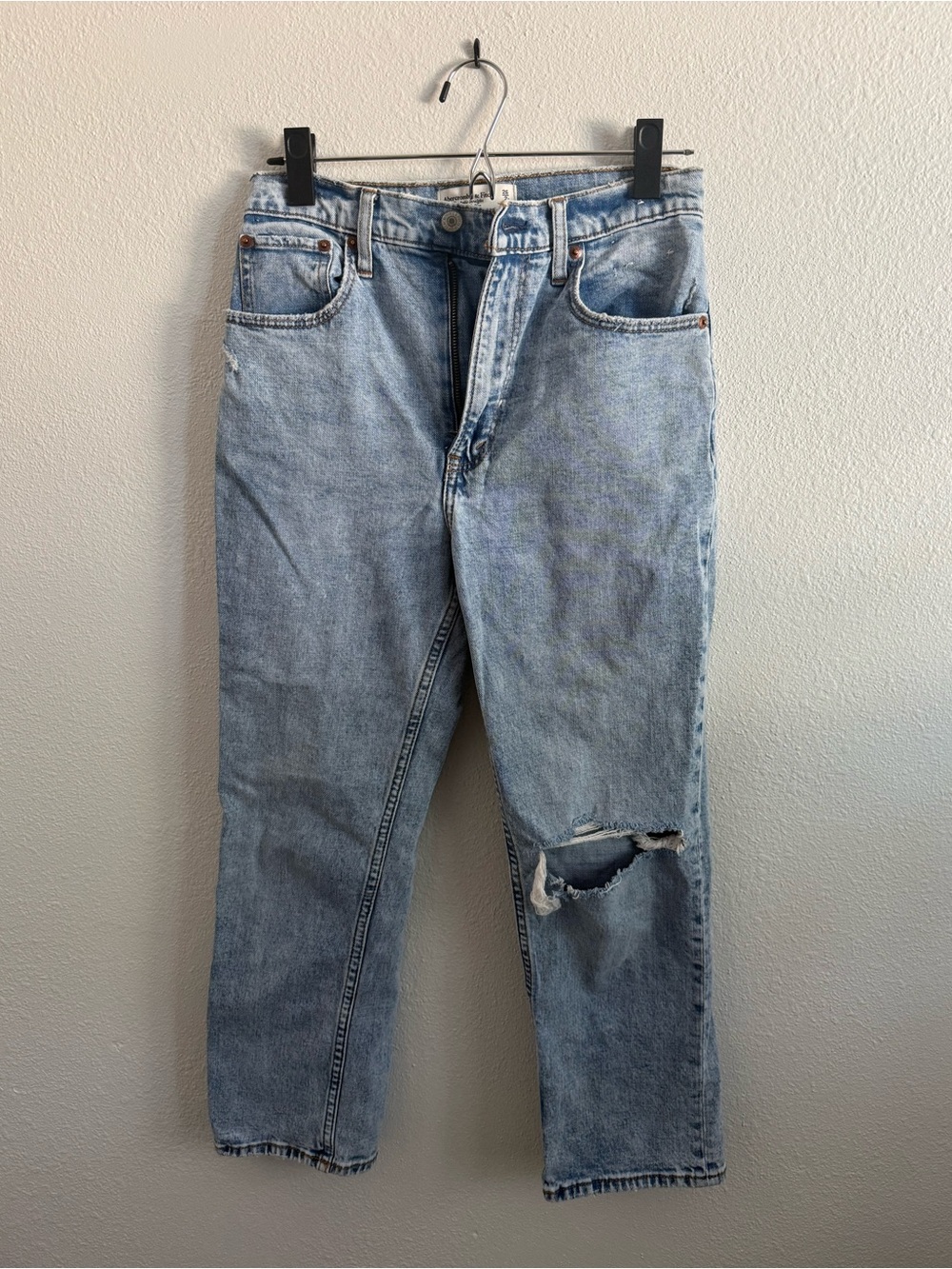 Abercrombie Ankle Straight Ultra High Rise Jeans